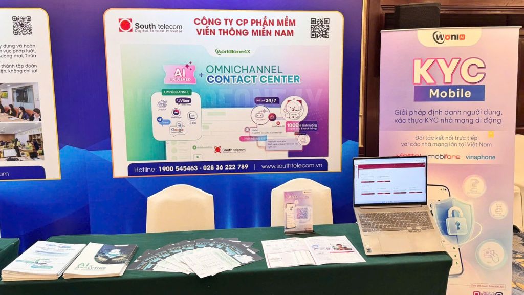 Gian hàng South Telecom: Worldfone4X Omnichannel Contact Center & KYC Mobile