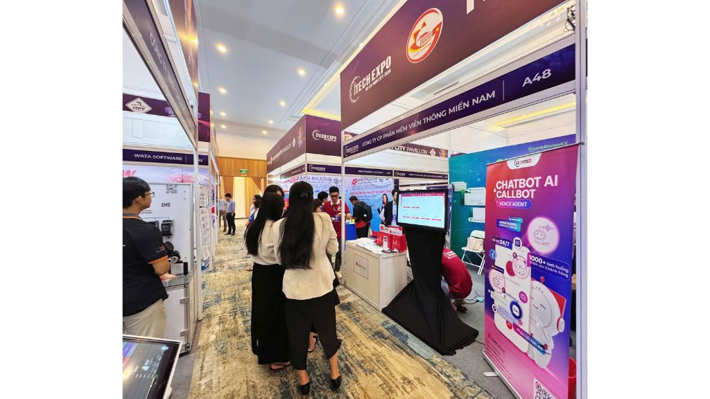 Trải nghiệm công nghệ IDP tại gian hàng South Telecom